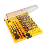 Screwdriver Set, Precision Screwdriver 45 in 1 Repair Tool Kit with Tweezers & Extension Shaft for Phones PC Electronic Maintenance Electronic Devices