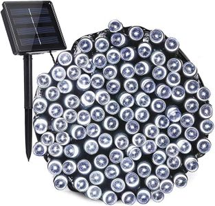 Solar Christmas Lights, 72ft/22M 200 LED 8 Modes Solar String Lights, Waterproof Solar Fairy Lights for Xmas Tree, Garden, Patio, Home, Holiday, Party, Outdoor Christmas Decorations (White)