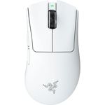 Razer DeathAdder V4 Pro - Ultra-lightweight Wireless Ergonomic Esports Mouse - 57g - 2,4 Ghz Hyperspeed - Focus Pro 45K Sensor - 8K Hz Polling - Optical Switches Gen-4 - PC/Mac | White