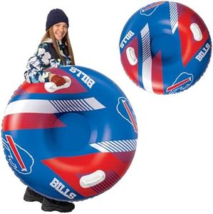 NFL Snow Tube, Officially Licensed Inflatable Sled for Winter Sledding, Durable Cold-Weather Vinyl - Buffalo Bills