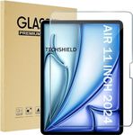 TECHSHIELD Tempered Glass Pack Screen Protector for iPad Air 11-inch M2 2024 (6th Generation), Tempered Glass-Apple Pencil Pro & Case Compatible, Anti-Scratches, High Definition