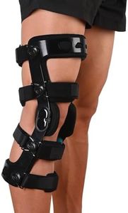 Orthomen ACL Knee Brace for Ligament Sports Injuries, Mild Osteoarthritis(OA) for Preventive Protection from MCL PCL Knee Joint Pain Degeneration, Fit Men & Women (Large, Right)