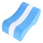 Alvinlite Pull Buoy Leg Float, Swim Pull Buoy Swimming Pull Float Training Aid Foam Swim Kickboard Water Aerobics Fitness for Adults Kids Beginners(Blue and white)