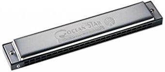 Hohner Ocean Star 24-Hole Tremelo Harmonica, Chrome (M254001S)