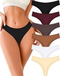 FINETOO Cotton Thongs for Women Sof