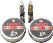 Gamo Performance Pellet Combo Pack – .177 Caliber (PBA, PBA Armor, Red Fire, Rocket) | High Velocity Airgun Pellets, Silver