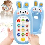 BelleStyle Baby Phone Toys for 1 Year Old Kids Boys Girls, Learning Cell Phone Toy with Music Sounds Teether Sensory Toys Early Education Interactive Games Gifts for Infants Toddlers 6 12 18 Months