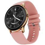 Fire-Boltt Phoenix Round Smart Watch 1.38″ HD Display with Bluetooth Calling, SpO2 & Heart Rate Monitor, 120+ Sports Modes, IP67 Waterproof, Fitness Tracker Smartwatch for Men & Women - Pink