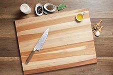 L18240 - Labell Wood Cutting Boards - Large Canadian Maple Chopping Board for Meats, Vegetables, Fruits, and Cheeses - Flat Board Perfect for Carving, Serving, and Charcuterie (18" x 24" x 0.75")