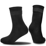 Neoprene Socks For Men Women, Diving Socks 3mm, Non-Slip Weisuit Socks, Waterproof Cold Water Swimming Socks, Thermal Neoprene Water Socks with Straps For Snorkeling Fins Wellies Surfing Sailing(XL)