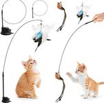 HUIRUMM Cat Feather Toys,Interactiv