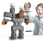 Blaster Blocks: Robot Destruction Pack – Exciting Game for Foam Dart Blasters for 1 Kid, Siblings, Blaster Parties – Ages 6+