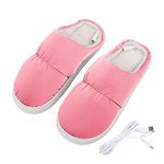 TINAYAUE USB Heating Slippers for Women Men with Cold Feet Washable Winter Warm Indoor Plush Slippers Charger Electric Heated Shoes Working Typing Gaming Reading Cosy Heat Therapy Foot Warmer