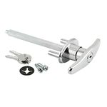 Prime-Line GD 52169 Keyed T-Handle, 5/16 inch x 4-5/8 inch Square Shaft, Diecast Construction, Chrome (Single Pack)