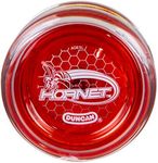 Duncan Toys Hornet Pro Looping Yo-Yo with String, Ball Bearing Axle and Plastic Body, Clear with Red Cap