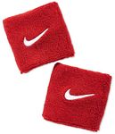 Nike Polyester Blend Swoosh Wristbands (Varsity Red/White, Osfm)