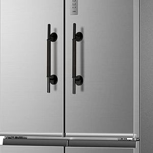 Spidfee Magnetic Refrigerator Door Handle with Cover, Fridge Pull Handle Replacement Magnetic Towel Bar Keep Appliance Clean from Fingerprints Liquid Oil Food Stain for Metal Machine Door - 2pcs