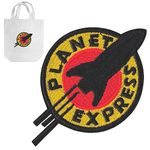 Futurama Shirt Iron Patches for Backpacks - Cool Patches Iron On Colorful Patches Planet Express Sew On Embroidered Patches - Futurama Sticker Decorative Patches for Caps - Space Patches For Jackets