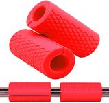 Toyshine Dumbbell Bar Handle Grips - Standard Bar Grips for Weight Lifting Fitness Strength Training - Arm Chest Workout Machines Grip, Pink SSTP