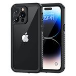 Lanhiem for iPhone 14 Pro Max Case, Waterproof Dustproof Shockproof Case with Built-in Screen/Camera Protector, Heavy Duty Rugged Full Body Sealed Underwater Protective Cover for iPhone 14 Pro Max