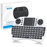 eSynic Mini Wireless Keyboard 2.4G Handheld Wireless Mini Keyboard Touchpad Mouse Combo Multi-media Portable Small Android Keyboard Rechargeable for PC Google Smart TV Tivo Box Raspberry PI PS4 etc