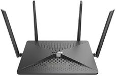 D-Link WiFi Router, AC2600 MU-MIMO Dual Band Gigabit 4K Streaming and Gaming with USB Ports, 4x4 Wireless Internet for Home (DIR-882-US), Black