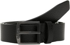 Calvin Klein Men's Casual Square Buckle Belt, Black (Ck Black Pebble), 41,3 inches