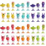 THE TWIDDLERS 36 Monster Spring Launcher Jump Up Pop Up Toys for Kids Birthday Party Favors, Popping Party Bag Fillers Jumping Toys