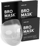 BRO MASK: Korean Face Mask for Men | 2 Pc. Hydrating Sheet Masks for Mens Face Care by Jaxon Lane (4 Pack)