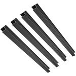 4 Pieces Hanging File Rails PVC Drawer Black 16 Inch File Cabinet Rails for Hanging Files 1/2 Drawer Sides Letter Size File Storage Hanging File Organizer Keeping Folders Neat Organized (4 Pieces)