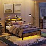 Bestier Queen Bed Frame with Headbo