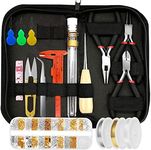 MONVICT Jewelry Making Supplies Kit, 24 + 845 Pcs Jewelry Making Supplies Jewelry Making Tools Kits for Jewelry Repair Crafting Earring Ring Beading Making Tools Tools