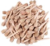 Lawei 100 Pack Mini Wooden Honey Di