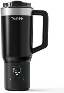 Tastee Upgraded Heated Coffee Mug, 24oz, 1°F Precision Temperature Control | 8-Hour Heat Retention, 36W Fast Charging, USB-C Rechargeable, Leak-Proof, Gift-Ready for Office, Home & Outdoor, Black