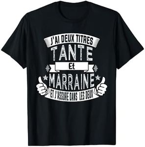 Joyeux Noël Drôle Cadeau Pour Tante Et Marraine Super Tatie T-Shirt