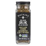 Watkins Gourmet Organic Grilling, Garlic & Herb Seasoning, Non-GMO, Kosher, 83 g