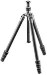 Gitzo Traveler Tripod - Compact, Foldable and Light, with Short Column Included for Ground Level Shoots - Series 1 - 4 Sections - Carbon Fiber - GT1545T Black