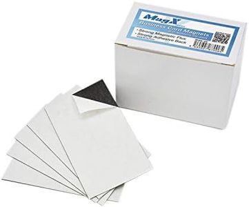 MagX Magnetic Business Card with Adhesive 2 mm × 89 mm (2x3.5 inch) (100-pack), Magnets with Self Adhesive, Peel and Stick, Stationery, Office Supply