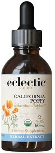 Eclectic Herb Organic California Poppy Extract - 2 oz - Highly Concentrated 1:2 Fresh Herb Strength - Promotes Relaxation and Soothes Nervous Tension - Pure Herbal Extract