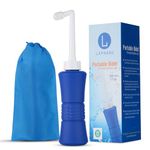 laphang Portable Bidet 500ml Blue Peri Bottle with Waterproof Pouch and Cap – PP + TPR, Leak Proof & Scratch Resistant –Perineal bottle for Postpartum Hemorrhoids Healing, Maternity Kit Essentials