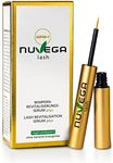 NuVega Lash Eyelash - Vegan Eyelash and Eyebrow Serum made in Germany (Super-V (3ml))