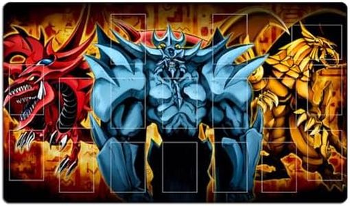 New ZCYWXW Playmats Three Egyptian God Obelisk The Tormentor TCG CCG Trading Card Game Mat with Zones & One Bag(ZC057-C)