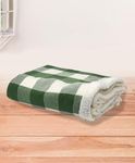 CTMKIDS Soft Kids AC Blanket/Baby Wrapper/Single Baby Blanket for Kids 76 X 102 CM Printed/Lightweight/Olive (CTM-ACRO-Wool-Olive-FS)