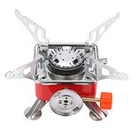 Ultralight Camping Stove TOPINCN Portable Mini Outdoor Folding Metal Camping Gas Stove Windproof Furnace Burner Backpacking Hiking