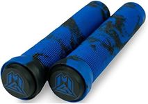 Madd Gear MGP Swirls Grind Grips inc Bar Ends (Pair) (Blue/Black)