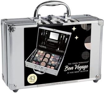 Markwins Maletín de Maquillaje Bon Voyage Makeup Set - Maletin con Maquillaje Incluido Completo en un Maletín Plateado y Elegante con Espejo Incluido para Llevar Siempre Contigo - Silver