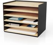 DesktopOrganizer-1drawer Prosumer's Choice Desk Paper Organizer Tray Wood - Ideal Solution and Size for Clean Desktop Setup - Suitable Desktop Organizer, Dimensions: 1.6 'H',12.5 'L',8.8'W'