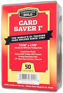 Cardboard Gold Card Saver 1 - Psa/BGS Graded Card Submission Holders, 50 Individual New Savers