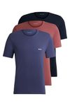 BOSS Mens Pack Classic T-Shirt Black/Blue/Red XL