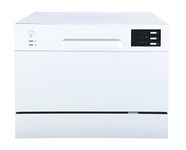 SPT SD-2225DW Countertop Dishwasher with Delay Start & LED, White